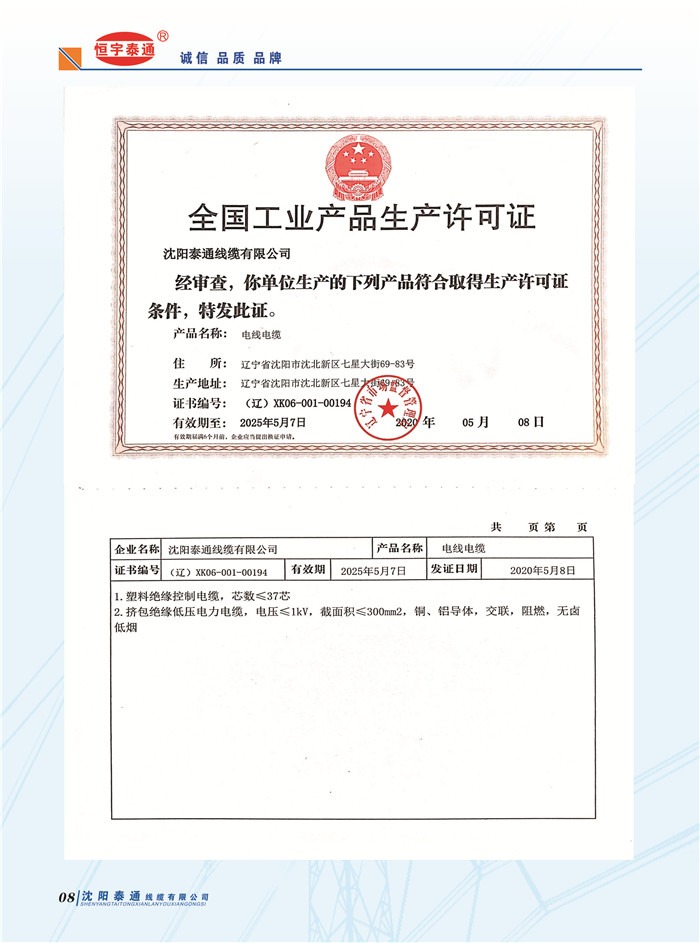 全国工业产品生产许可证